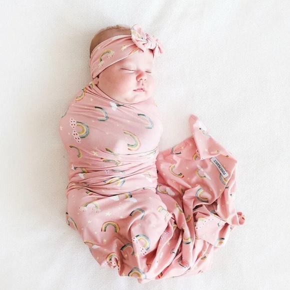 Posh Peanut Shay Swaddle and Headband Set - Picture 2 of 2